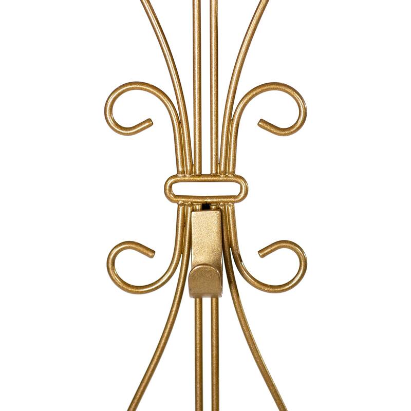 Adjustable Wreath Hanger for Door - Elegant (Gold) - Gold