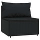 preview thumbnail 9 of 100, vidaXL Patio Corner Sofa with Cushions Black/Brown/Gray Poly Rattan