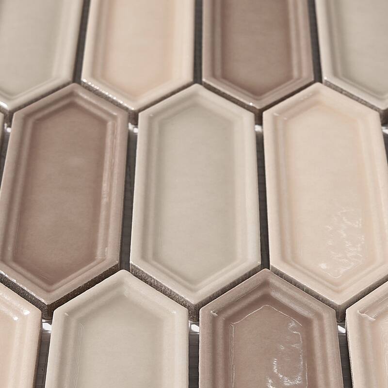 Forio 1.2" x 4.2" Picket Glossy Porcelain Mosaic Tile