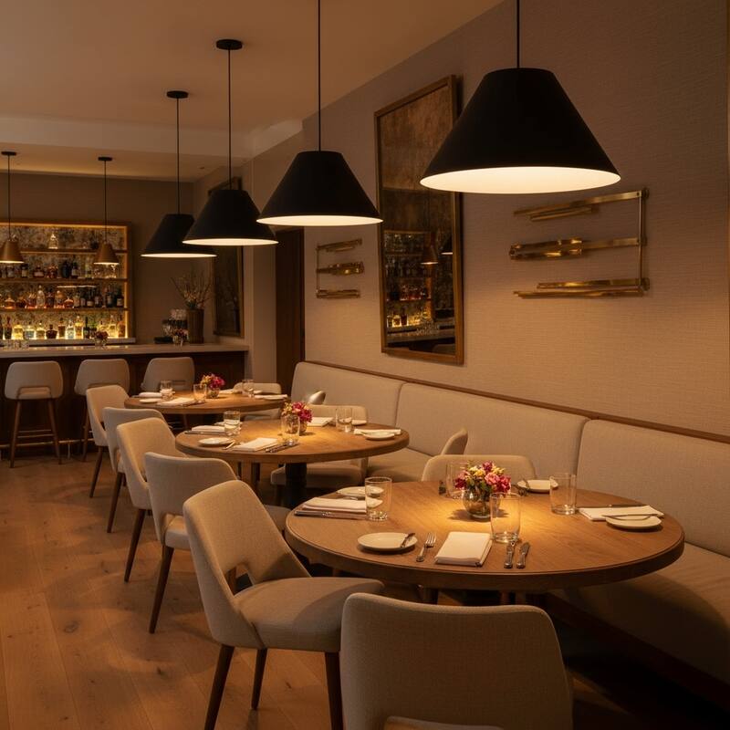 22 inch Integrated LED Pendant Light Diameter 5 Color Temperature Dimmable