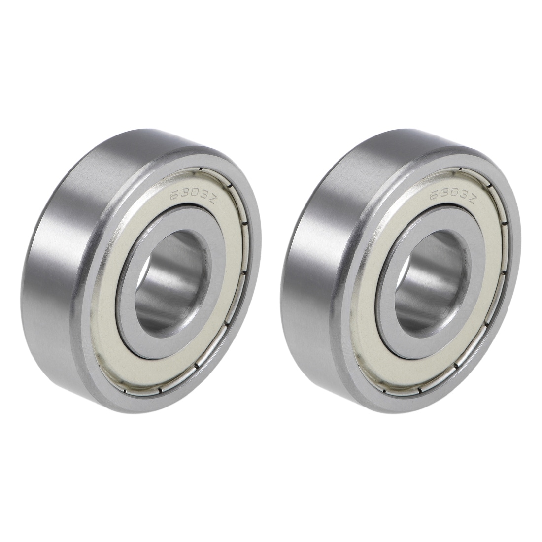 6303ZZ Deep Groove Ball Bearings Z2 17x47x14mm Double Shielded Chrome Steel  2pcs - 17mmx47mmx14mm