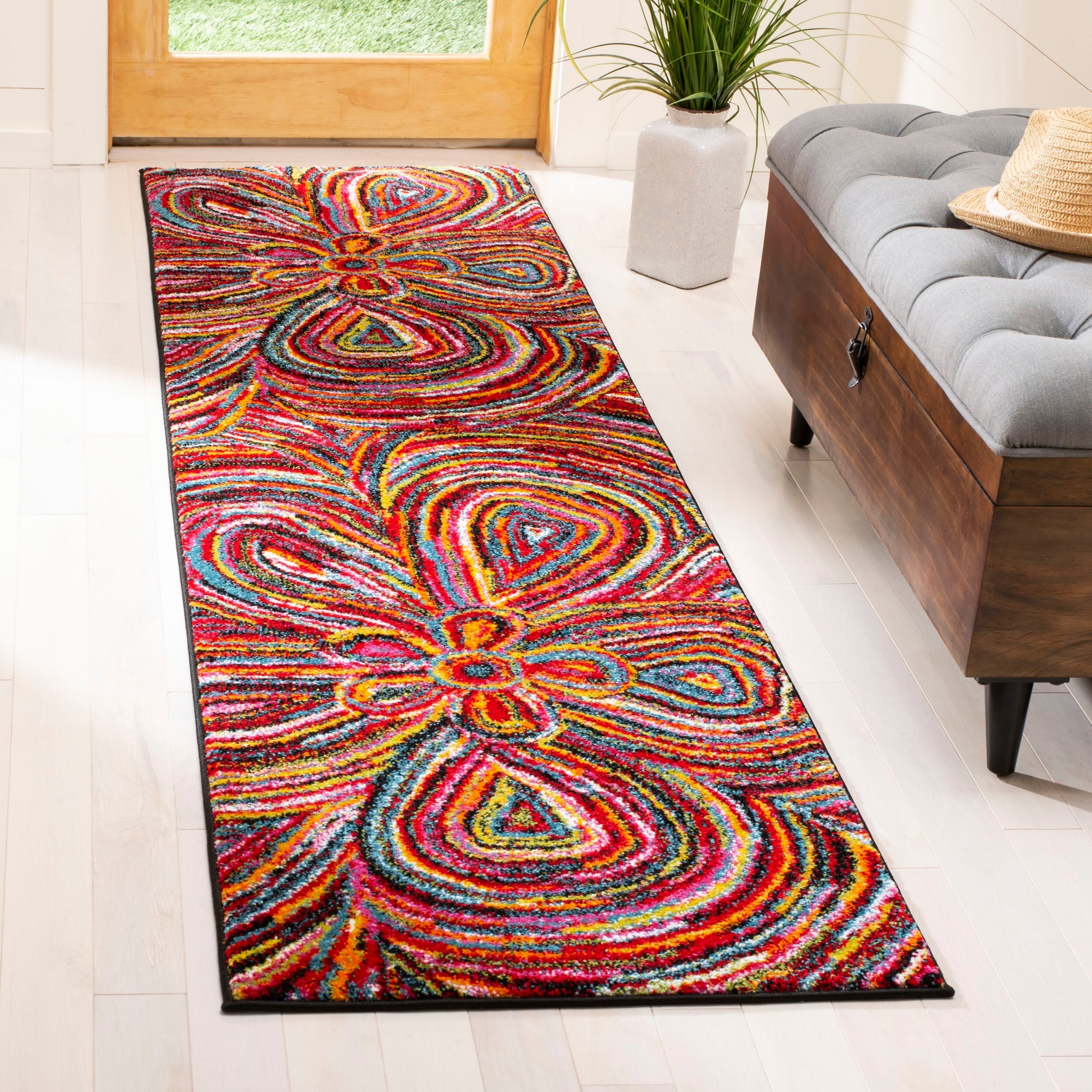Shop Safavieh Aruba Mintie Boho Abstract Rug Overstock 12668765