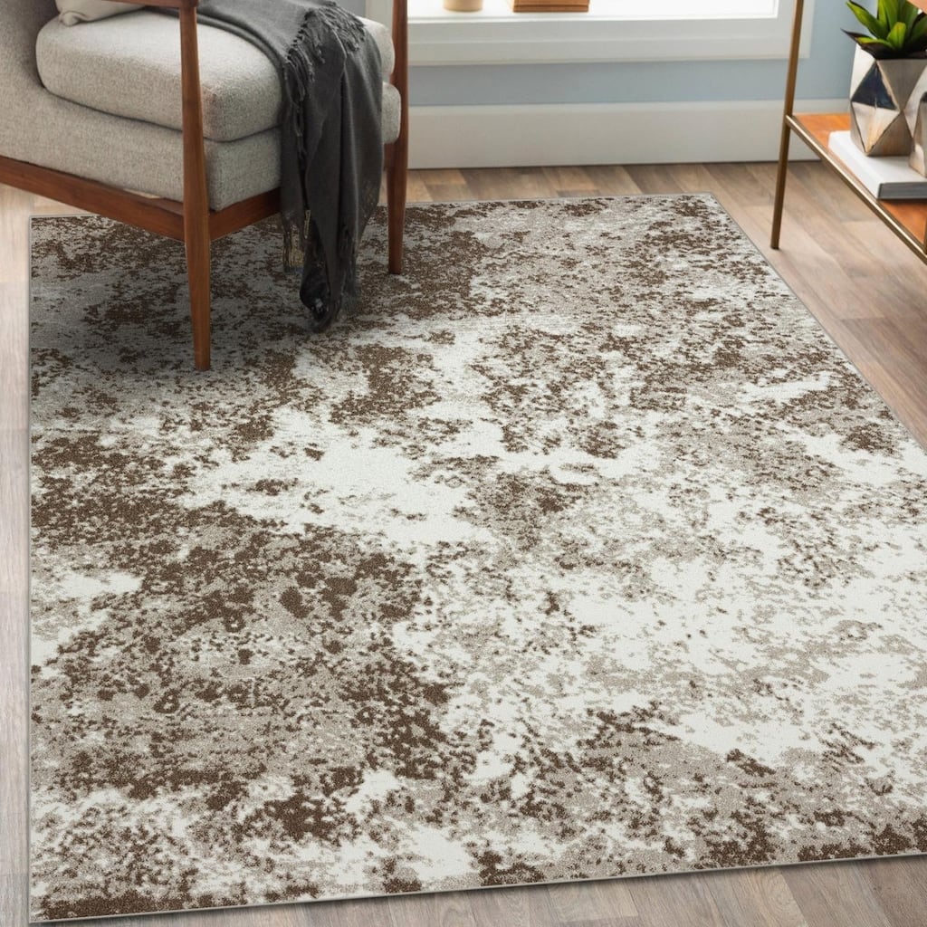 Luxe Weavers Abstract Modern Speckled Area Rug