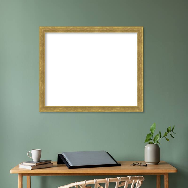 Amanti Art Angled Bronze Framed Dry Erase Magnetic Board