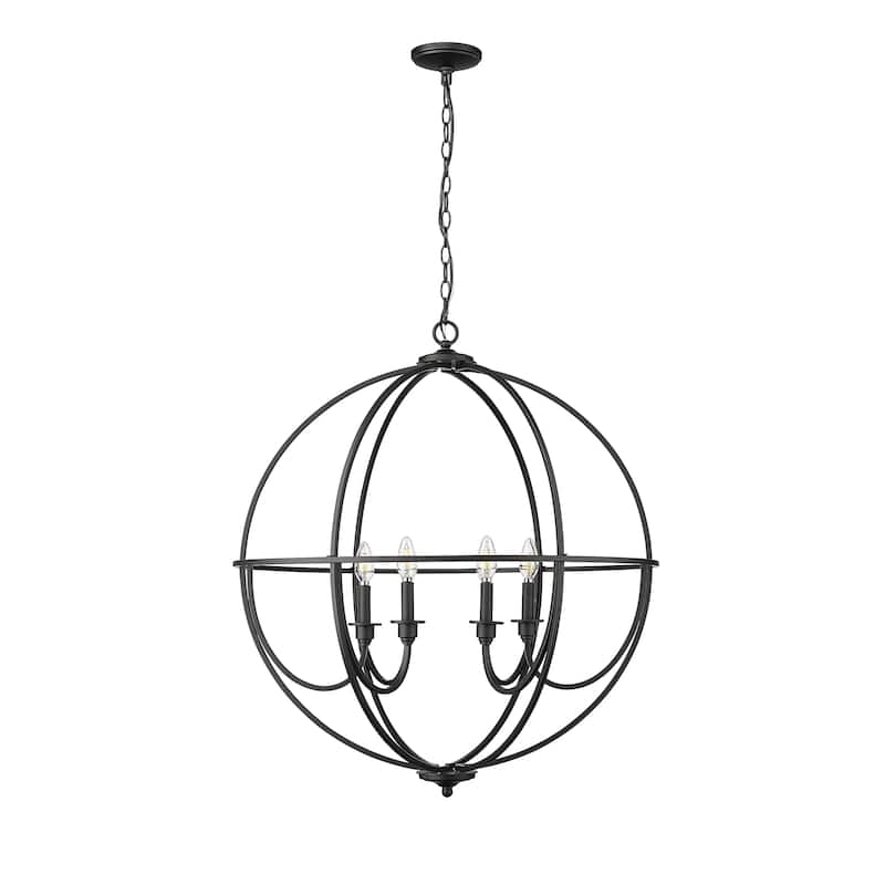 Millennium Lighting Artemis 5/6 Chandelier Ceiling Light - Matte Black - 6
