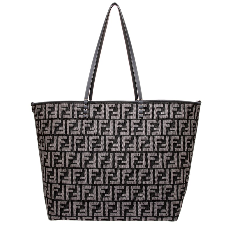 Fendi Large Roll Shopper Bag - Denim Blue