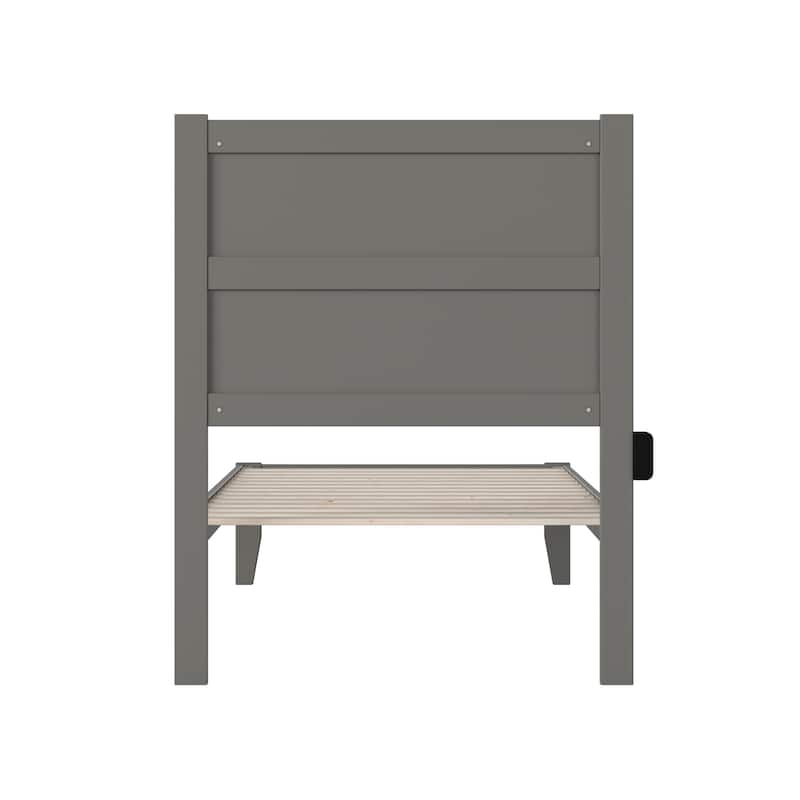 NoHo Twin XL Bed in Grey