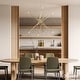 preview thumbnail 5 of 6, Hunter Vicontessa Alturas Gold 8-Light Large Chandelier - Entry, Dining Room, Living Room - Modern, Sputnik