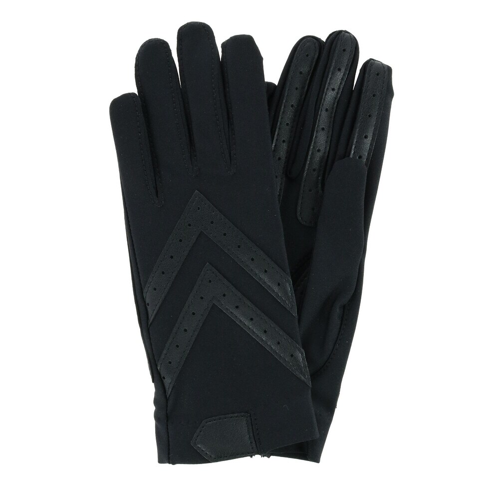 ladies black mittens