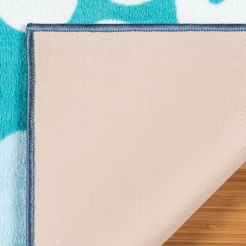 Licensed BBC Bluey Digital Printed Non-Slip Plush Polyester Youth Area Rug 3x5 - 3' 4" x 4' 6"