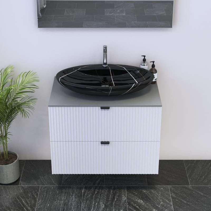 Nicole 2S 80 Floating Bathroom Vanity (32" Width)