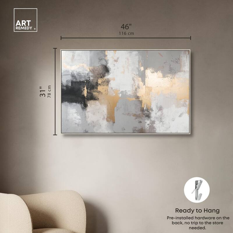 Gilded Gray II Canvas by Art Remedy