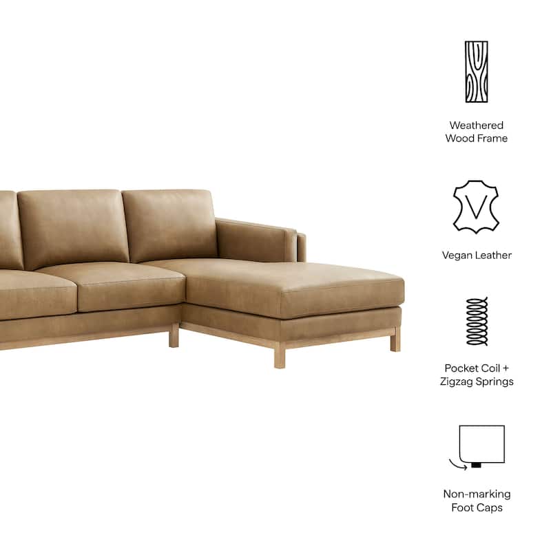 Roscoe Right-Facing Upholstered Sectional Sofa with Chaise