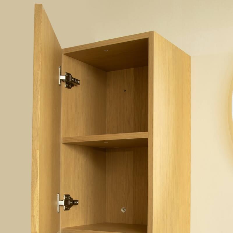 35" Tall Bathroom Wall Mounted Cabinet