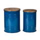 Glitzhome Industrial Farmhouse Round Storage End Tables (Set of 2)