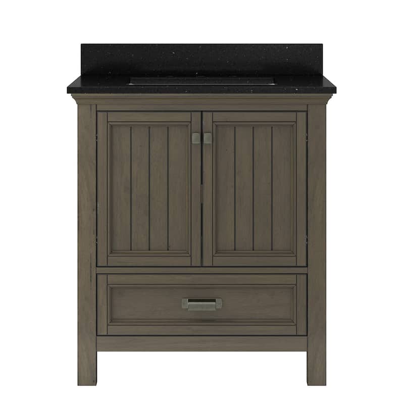 CRAFT + MAIN BAVT3122D-QBG Brantley 30" Free Standing Single Basin - Distressed Grey