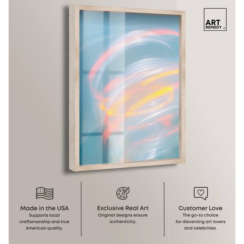 Swirling Light I Shadowbox by Art Remedy