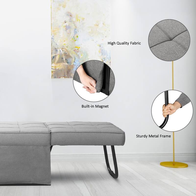 Ainfox Convertible Sofa Bed Sleeper Folding Ottoman Sofa Bed Couch
