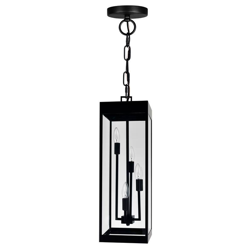 Windsor 4 Light Black Outdoor Ceiling Light