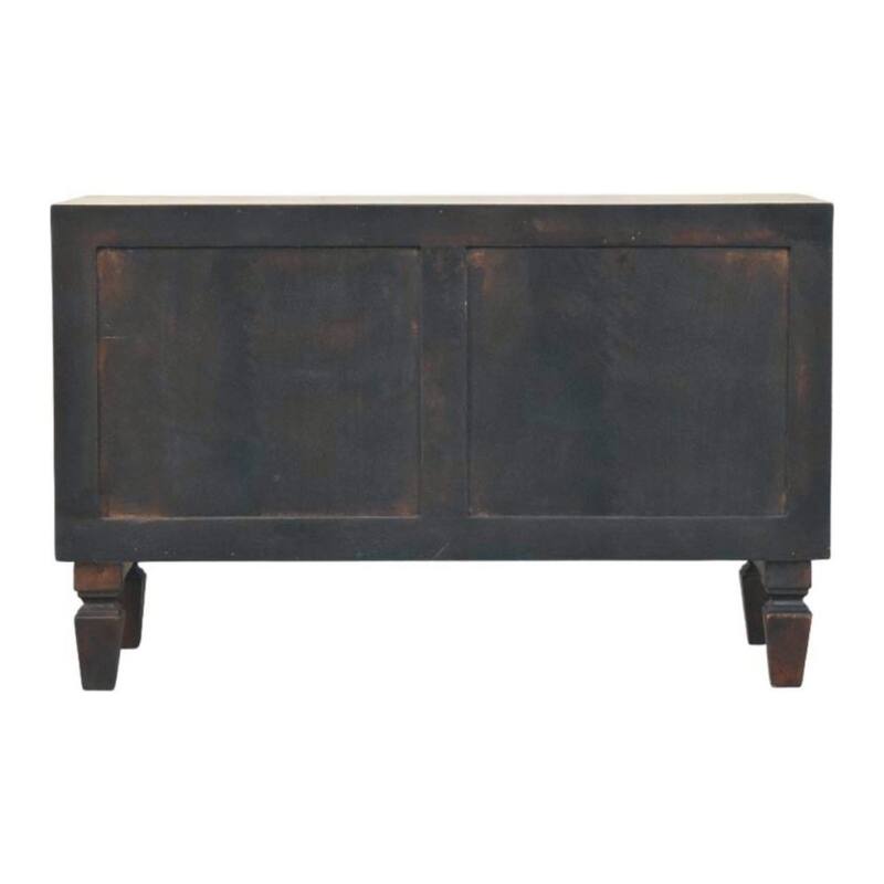 Artisan Furniture Solid Wood Arno Shoe Storage Unit, Mocha, 2-Drawers, 1-Shelf - N/A