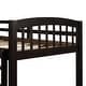 preview thumbnail 7 of 10, Twin Bunk Bed with Trundle, Ladder, Safety Rail and 3 Drawers, Black