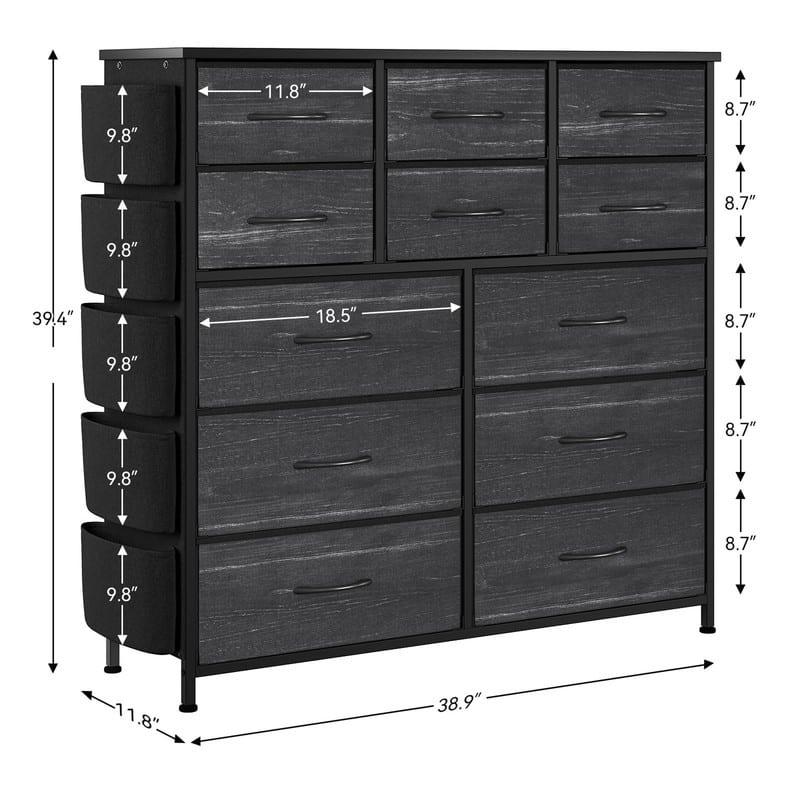Dresser for Bedroom with 12 Drawer