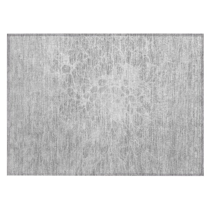 Machine Washable Indoor/ Outdoor Chantille Modern Vintage Floral Rug
