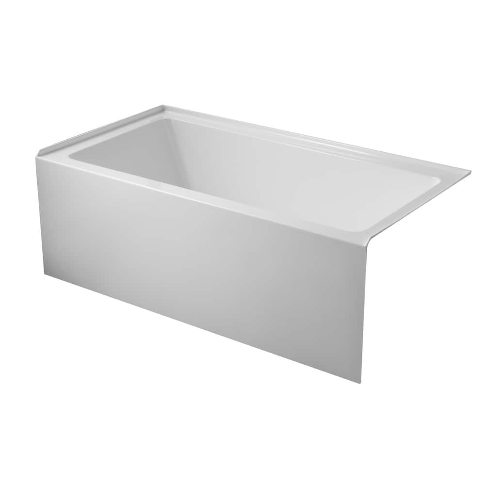 Vanity Art Alcove Soaking Acrylic Bathtub
