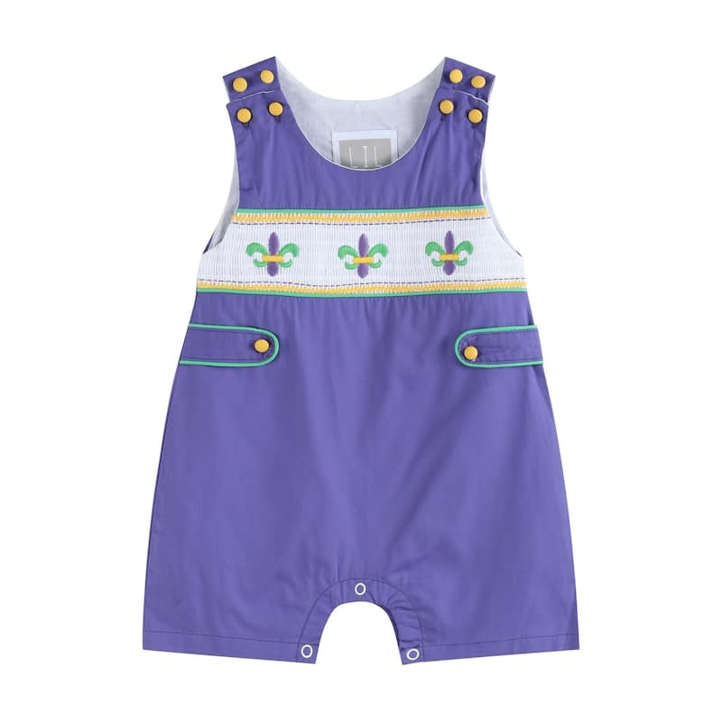 Purple Mardi Gras Smocked JonJons
