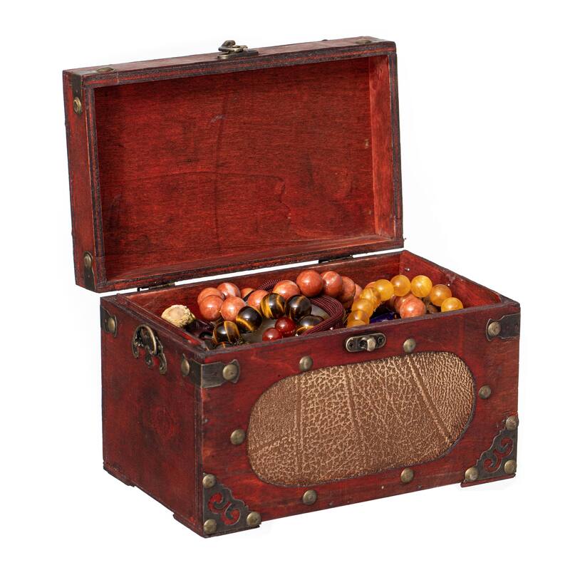 Decorative Wooden Index and Recipe Card Box Organizer with Dividers, Ideal for Bridal Showers and other Special Occasions