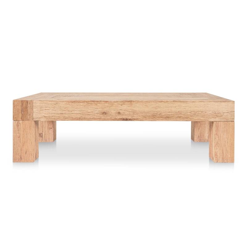 NADAAL STUDIOS Zephyrine, Rectangular Coffee Table - Aged Oak - Natural