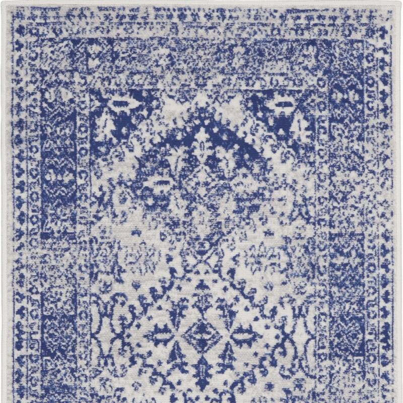 Cacus Power Loomed Distressed Geometric Modern Stain Resistant Area Rug By HomeRoots - 60' X '36' X '0.39