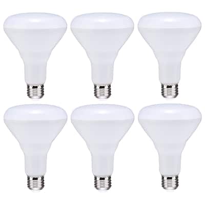 8.5 Watt BR30 LED 4000K 80 CRI Medium Base 120 Volts Dimmable 6-pack - Frost