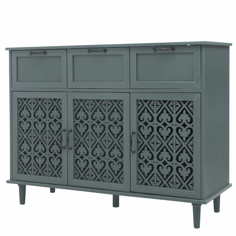 Three-Door Three-Drawer Cabinet