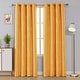 preview thumbnail 96 of 106, Deconovo Silver Line 52 Width Curtain Panel Pair (2 Panel) W52" x L108" - Orange Flame