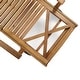 preview thumbnail 10 of 41, Perla Acacia Wood Chaise Lounge (Set of 2) by Christopher Knight Home