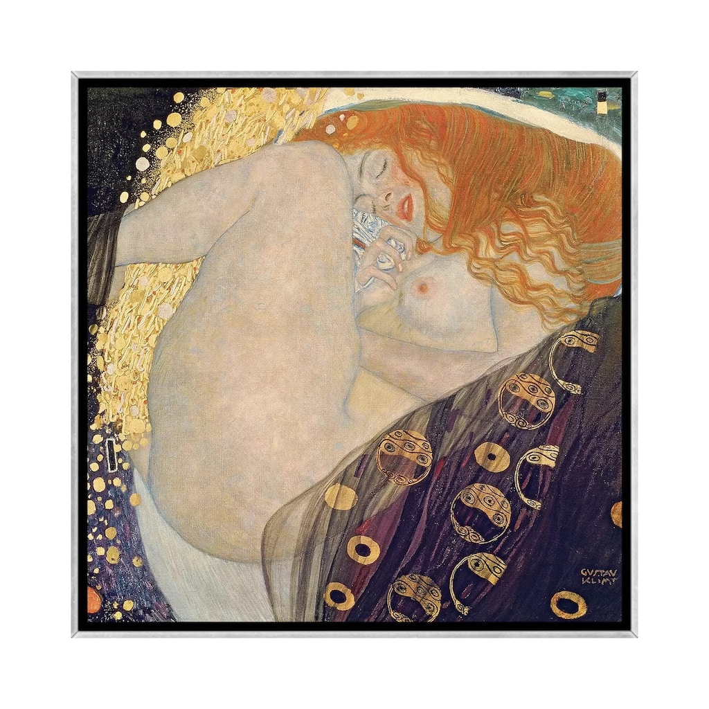 iCanvas "Danae, 1907-08" by Gustav Klimt Framed