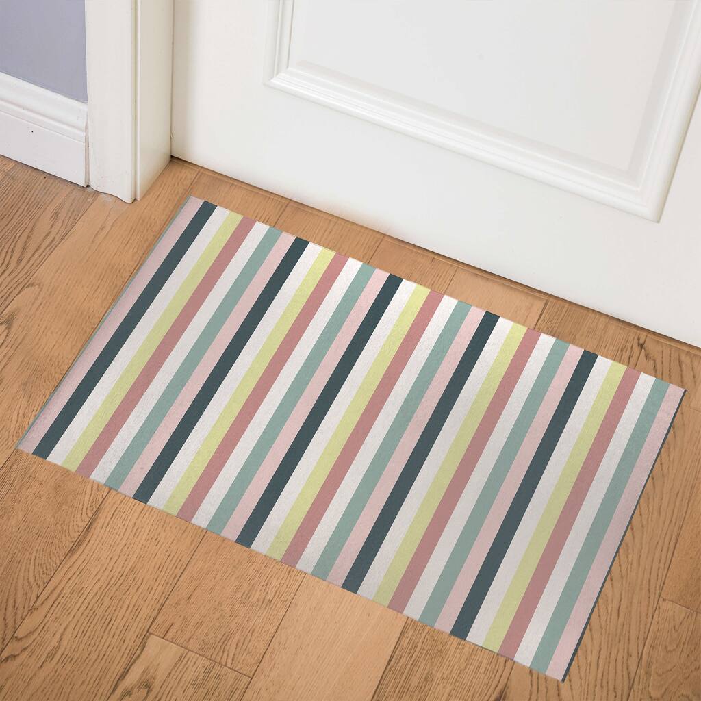 TILLY DEWY MORNING STRIPE Doormat By Kavka Designs