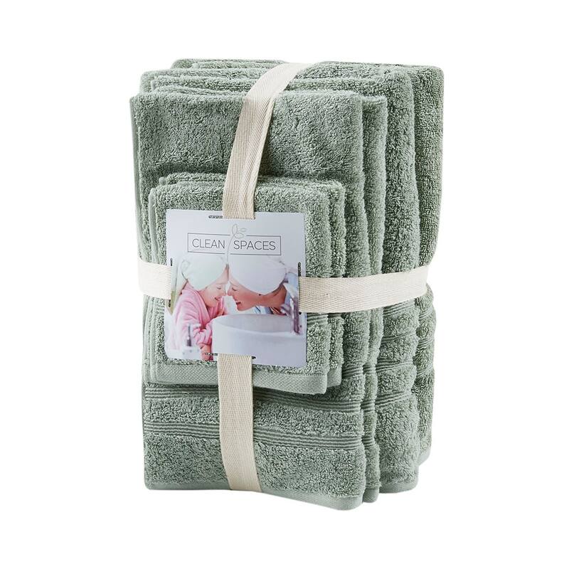 6 Piece Set Sustainable Antimicrobial Bath Towel, Soft and Cozy Towel