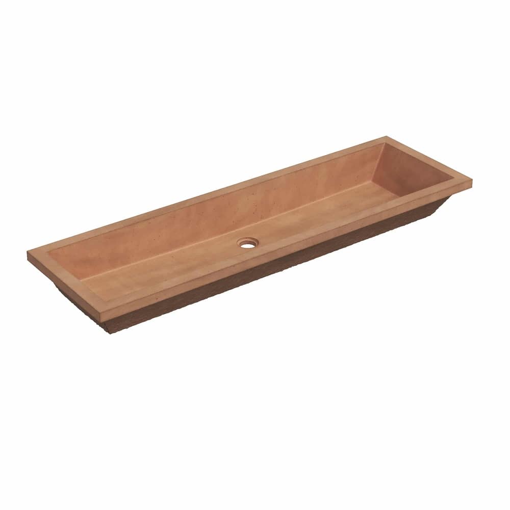 Arcata NativeStone Concrete Undermount Trough Bathroom Sink
