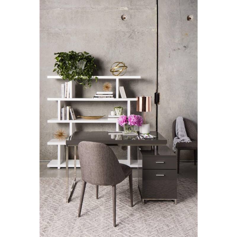 Aurelle Home Kamma Large Modern Storage Bookshelf