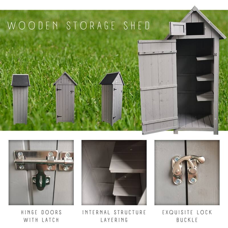 Outdoor Storage, Perfect to Store Patio Furniture, for Backyard Garden - N/A