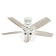 preview thumbnail 7 of 19, Hunter Gatlinburg Ceiling Fan w/ LED Light Kit, Handheld Remote - Transitional- EASY INSTALLATION