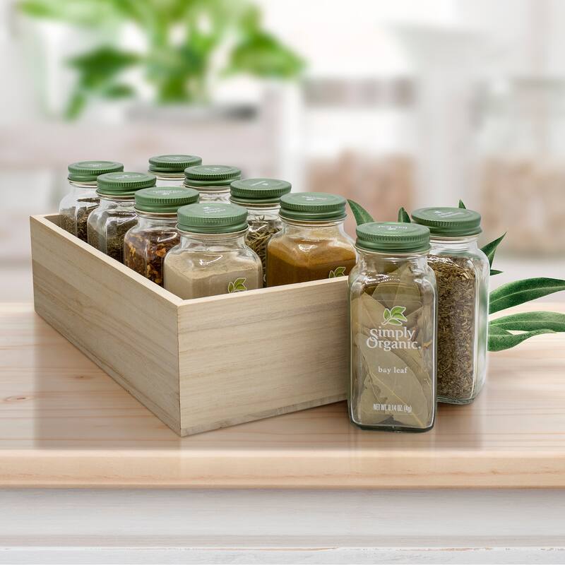 Unfinished Wood Crates, Organizer Bins, Wooden Box, Cabinet Containers - 4-Pack