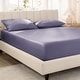 preview thumbnail 38 of 55, Bare Home Organic Cotton Fitted Sheet - Smoth Sateen Weave California King - Dusty Purple