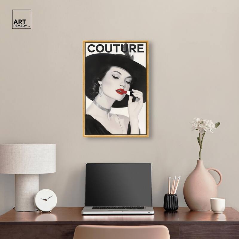 Lipstick Magazine Cover Canvas by Art Remedy