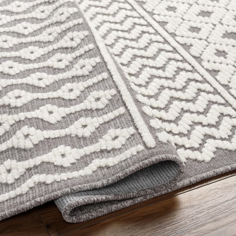Livabliss Lyna Country Diamond Washable Area Rug