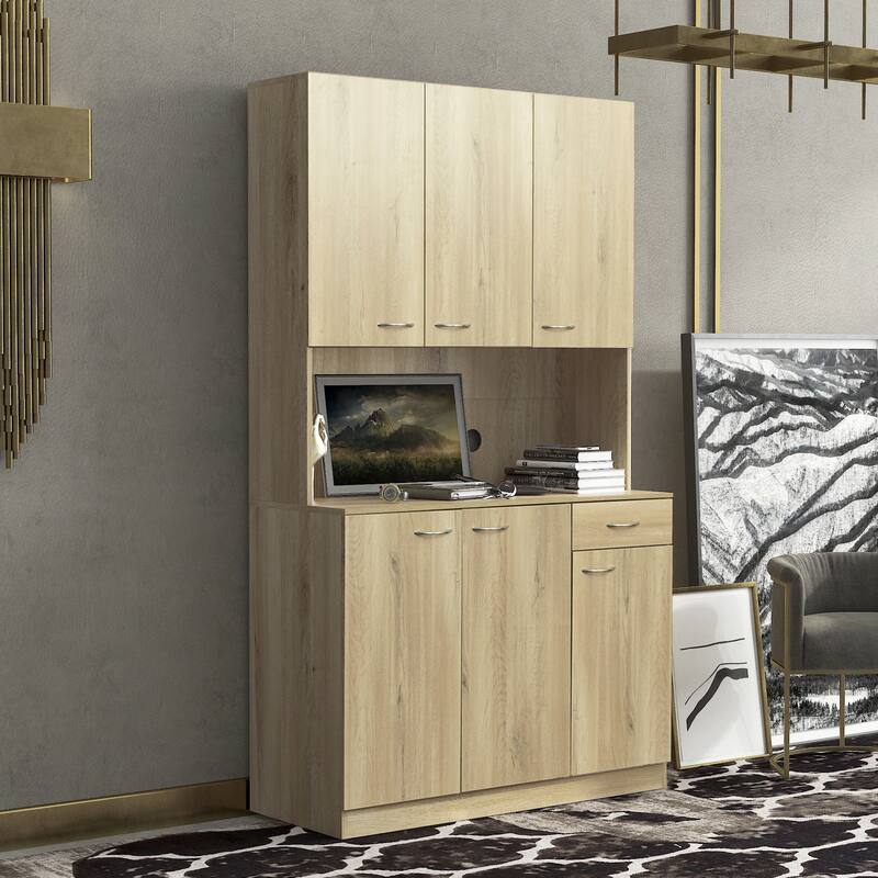 70.87" Tall Wardrobe and Kitchen Cabinet