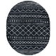preview thumbnail 24 of 175, SAFAVIEH Arizona Shag Lotta Moroccan 1.2-inch Thick Rug 6' x 8' Oval - Slate Blue/Ivory