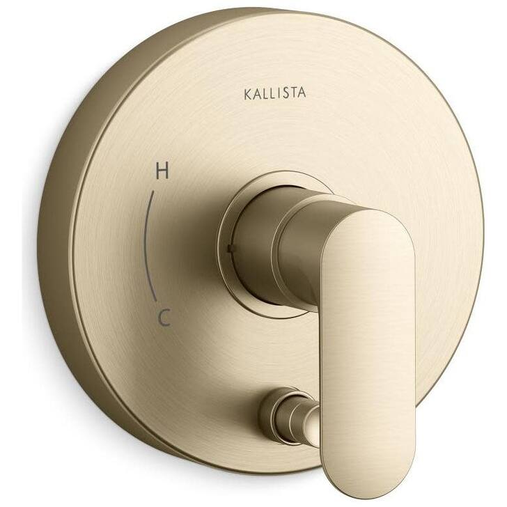 Kallista P34131-LV 002 Collection Shower Only Trim Package Shower Head - Brushed French Gold